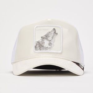 NWT MENS GOORIN BROS BIG WHITE TRUCKER HAT